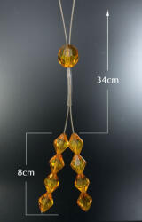  Zsinóros függönyelkötő Narancssárga