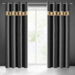  Bueno bársony sötétítő függöny Fekete 140x250 cm