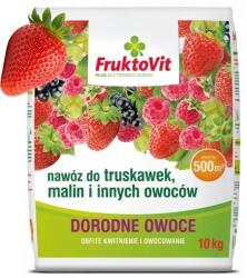 Fruktovit Műtrágya Eper Málna Gyümölcs Bokrok 10KG Fruktovit Plusz Egészséges Termés (5900498029611)