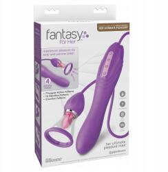 Pipedream Fantasy Her Ultimate Pleasure Max vibrátor szívópumpával és nyelvvel (603912775174)