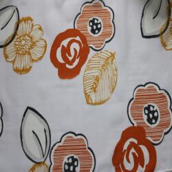  Organza Virágmintás Függöny (Ainhoa Hojas Pomarańcz)