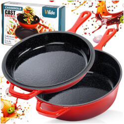 Vilde Zománcozott Öntöttvas fazék 2in1 öntöttvas serpenyő (5900670112445)