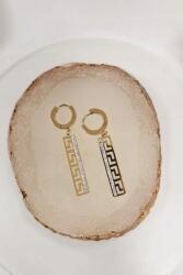  Függő Fülbevaló Görög mintás cirkóniákkal Uni (00699-1-1-1)