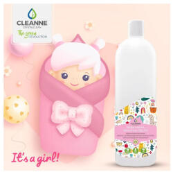 CLEANNE Öblítő koncentrátum 1 liter Cleanne_Baba-Mama Sensitive Its a girl - suplix