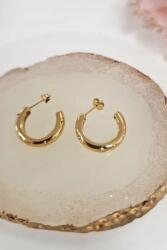  Fülbevaló Vastag karikák cirkóniákkal Uni (00701-1-1-1)