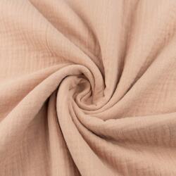  Szövet Anyag Muszlin Pamut 0, 5mb Puha Szín Bézs 140 cm (MUS)