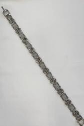  Ezüst Keskeny Dekoratív Elasztikus Öv Női Uni (00651-1-2-1)