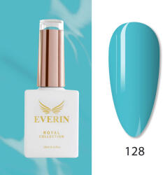 Everin Oja Semipermanentă Everin Royal Collection 10 ml - 128 Turquoise Blue | Turcoaz-Azuriu Vibrant (ERC-128)