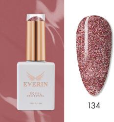 Everin Oja Semipermanentă Everin Royal Collection 10 ml - 134 Rose Gold Glitter | Mix Sclipici Roz Auriu (ERC-134)