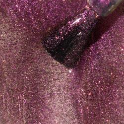 KIEVSKAYA Ojă Semipermanentă Kievskaya Glitz Cat Eye 22 - Roz-Champagne cu Reflexii Aurii și Violet, Efect Magnetic 3D, 15ml (OSKG22)