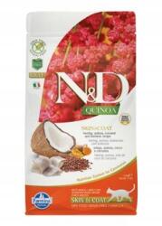 Farmina N&d Quinoa macskáknak Gf bőr és szőrzet hering és kókusz felnőtt macskáknak 1, 5 kg (8010276035813)