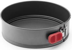 Lékué kapcsos tapadásmentes tortaforma, D=24cm, acél, platina szilikon, szürke