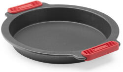Lékué kerek tapadásmentes tortaforma, acél, platina szilikon, szürke
