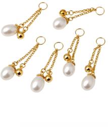  Charm Perla De Cultura 30x7x7 mm Argint 925 Aurit - 1 Buc