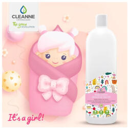 CLEANNE Öblítő koncentrátum 1 liter Cleanne_Baba-Mama Sensitive Its a girl (64736) - iroda-ellatas