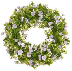  Coronita verdeata artificiala+flori pentru decoratiuni florale (8575)