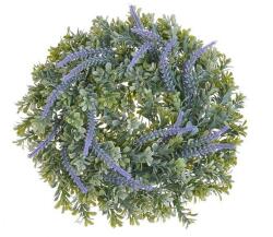  Coronita verdeata artificiala+lavanda pentru decoratiuni florale (8569)