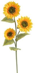  Crenguta floarea soarelui artificiala 3 flori pentru aranjamente florale (8552)