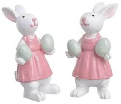  Figurina iepurasi color+ou pentru decoratiuni Paste set 2 buc (45420)