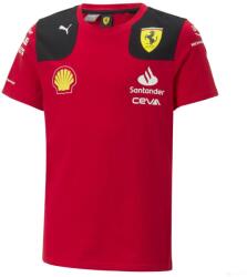  Ferrari környakú póló, Puma, csapat, gyerek, piros, 2023 - 128