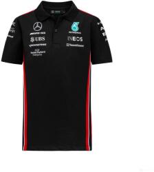  Mercedes galléros póló, csapat, gyerek, fekete, 2023 - 152