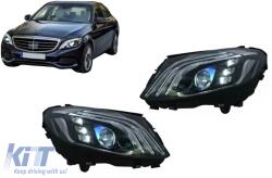  Chrome/black GT style grille suitable for Mercedes C-Class W205 sedan, S205 wagon, C205 coupe 2014-2018 with camera opening (ABMEGR6007173)