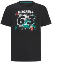  Mercedes George Russell Gyerek Póló, GEORGE #63, Fekete, 2022 - 92