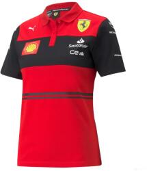 PUMA Ferrari Női Galléros Csapat Póló, Piros, 2022 - S