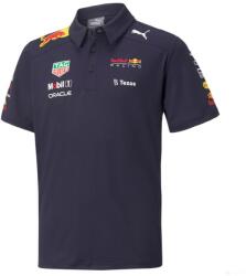 PUMA Red Bull csapat Galléros Gyerek Póló, Kék, 2022 - 116