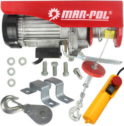 TMN Elektromos kötélcsörlő 300/600kg (M80790)