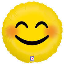 Grabo Mosolygó lufi 18" 45cm, smiley face, emoji (LUFI691244)