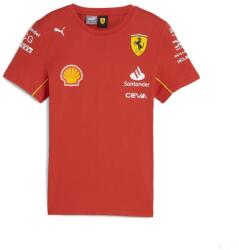  Ferrari környakú póló, Puma, csapat, gyerek, piros, 2024 - 110