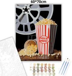  Mozis popcorn - számfestő készlet - 60×70 cm (Keret nélkül)