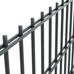 Max Panou gard Dublu Fir zincat plastifiat antracit 1630x2510 mm DUOS 6/5/6, pentru imprejmuiri industriale si rezidentiale (MB-10801039)