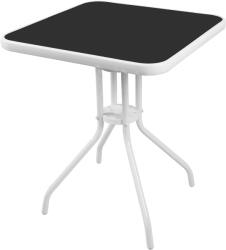 Linder Exclusiv Kerti asztal 60x60x70 cm BISTRO - fehér/fekete (MC33081WB) - kertaktiv