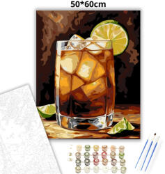  Dark ’n Stormy koktél - számfestő készlet - 50×60 cm (Keret nélkül)