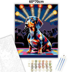  Tacsi a sztár - számfestő készlet - 60×70 cm (Keret nélkül)