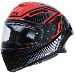 JUST1 Casca moto integrala JUST1 J-STR TACTICAL, argintiu rosu lucios, marime XXL (6030390171003XXL) - mxenduro