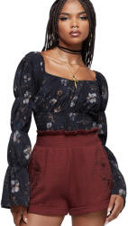 KILLSTAR pantaloni scurți damă KILLSTAR - Thornwake - Plum - KSRA014566