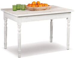AdTrend Masa lemn alb vintage 120 x 75 x 76 cm (45542)