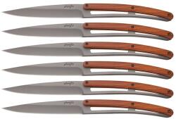 DEEJO Set de 6 cuțite Deejo Table gri titan coralwood