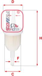 SOFIMA filtru combustibil SOFIMA S 9000 B (S 9000 B) - automobilus