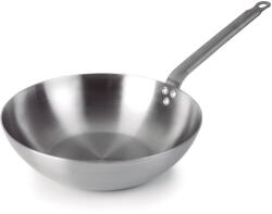 Lacor Menaje Wok din otel natural Lacor Ferrum, 28 cm, gri, fabricat in Europa (Lacor_63828)