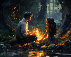 Alkotásutca Fény a sötétben - Számfestő készlet kereten 40x50