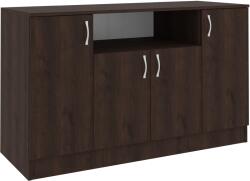 haaus Comoda Remi, 4 Usi, Stejar Bronz, 135 x 50 x 80 cm (925888)