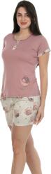 Bella Secret Pijama damă, 8018, tricou mânecă scurtă cu pantalon scurt, Bella Secret