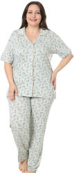 Bella Secret Pijama damă, 6259, cămașă mânecă scurtă cu pantalon lung, Bella Secret