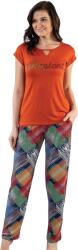 Bella Secret Pijama damă, 1358, tricou mânecă scurtă cu pantalon lung, Bella Secret