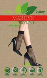 Marilyn Set 3 șosete scurte, poliamidă, negru, Marilyn - mărime unică