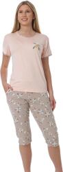 Bella Secret Pijama damă, 7074, tricou mânecă scurtă cu pantalon trei sferturi, Bella Secret